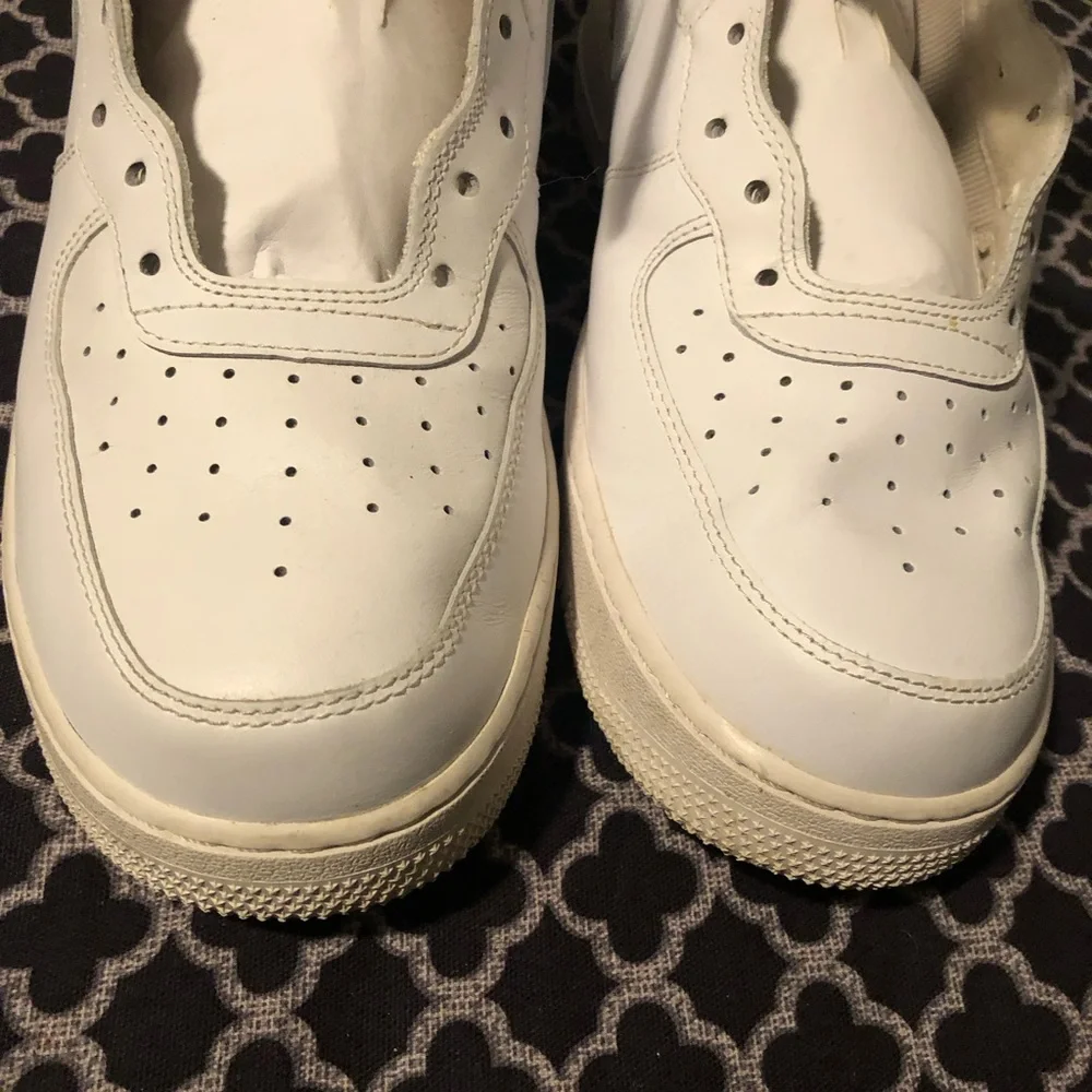Nike Air Force 1 One Mid Triple White Leather Original CW2289-111 Size 13 Men's